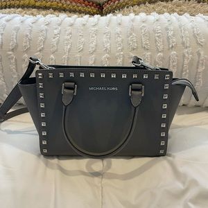 Grey Micheal Kors Stud Purse